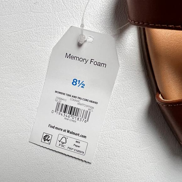 Time and Tru Women's Slip On Low Heel Sandals NWT Sz 8.5 - Picture 4 of 7